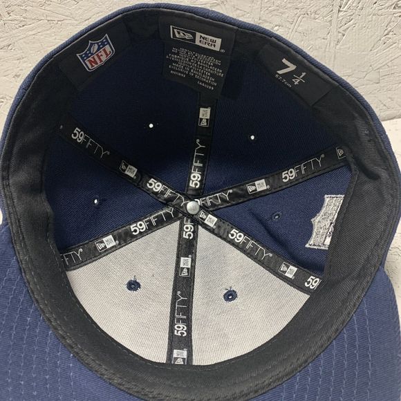DALLAS COWBOYS NFL NEW ERA 59FIFTY HISTORIC LOGO SIDELINE FITTED HAT CAP 7 1/4 - Picture 9 of 11
